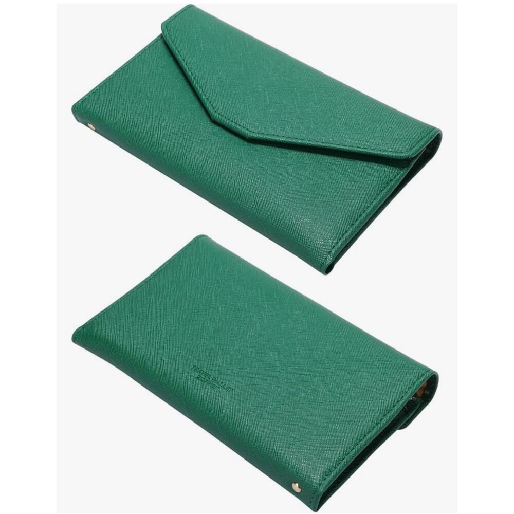 Zoppen Multi-Purpose RFID Blocking Passport Holder Travel Wallet Dark Green